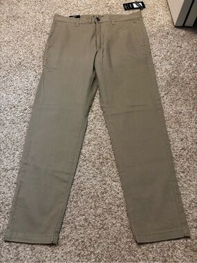 RVCA Men’s Chino Pants in Tan/Olive Green